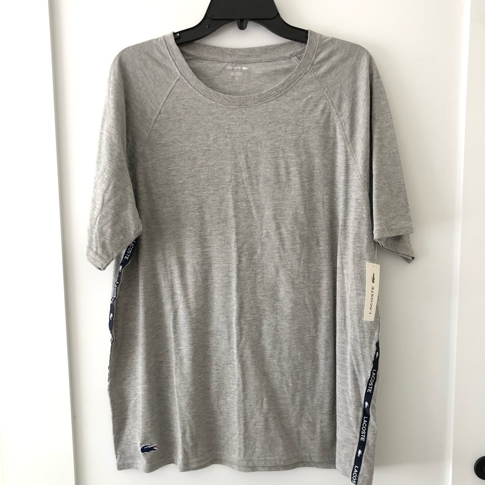 Lacoste Gray Sleepwear Shirt L